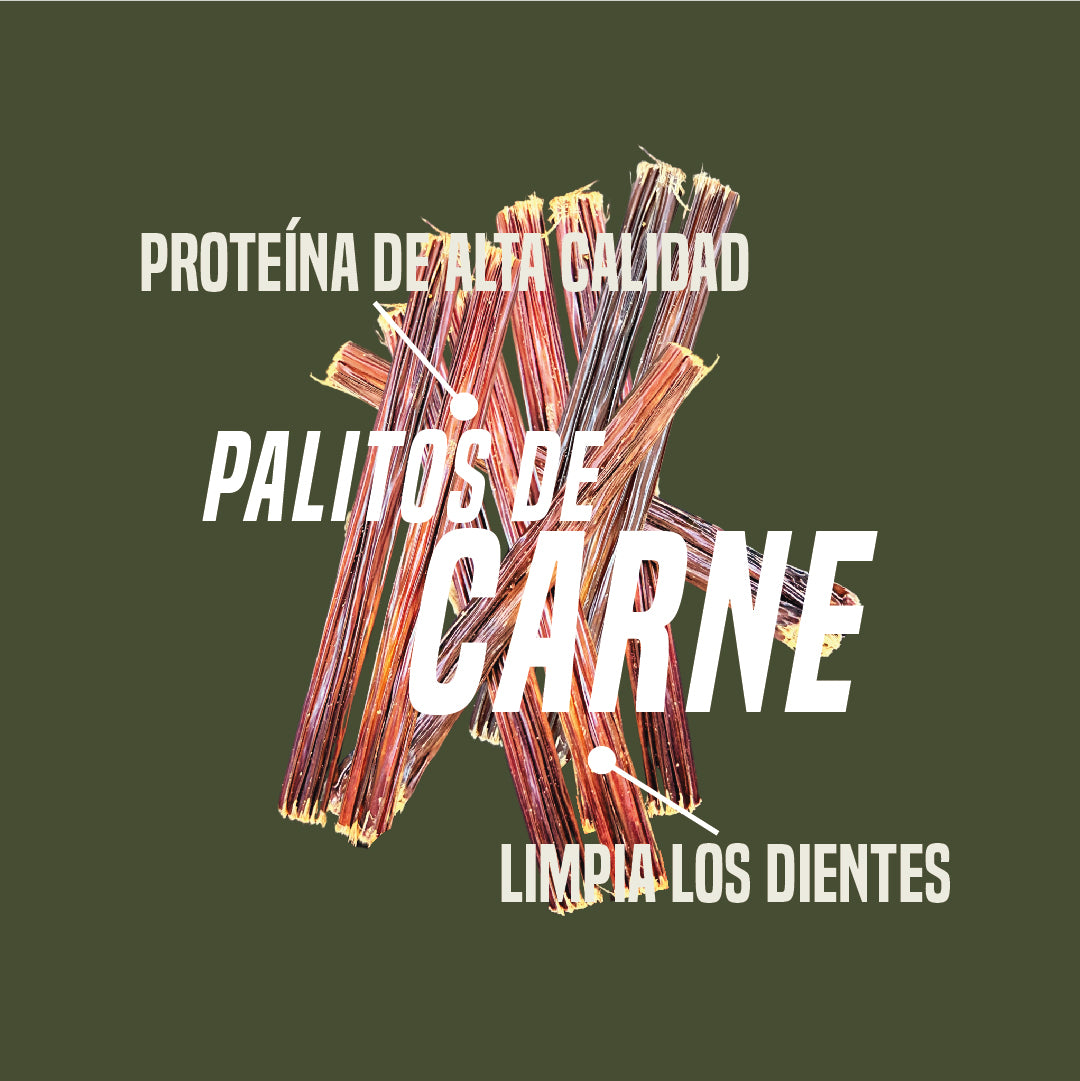 Bombona palitos de carne de 15cm x 50 unidades